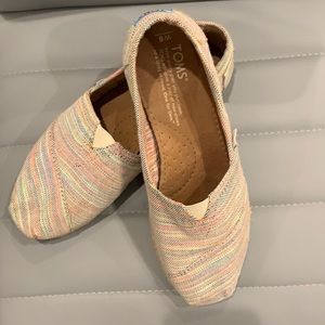 Tom’s- Multi-Color Slip On , Size 6